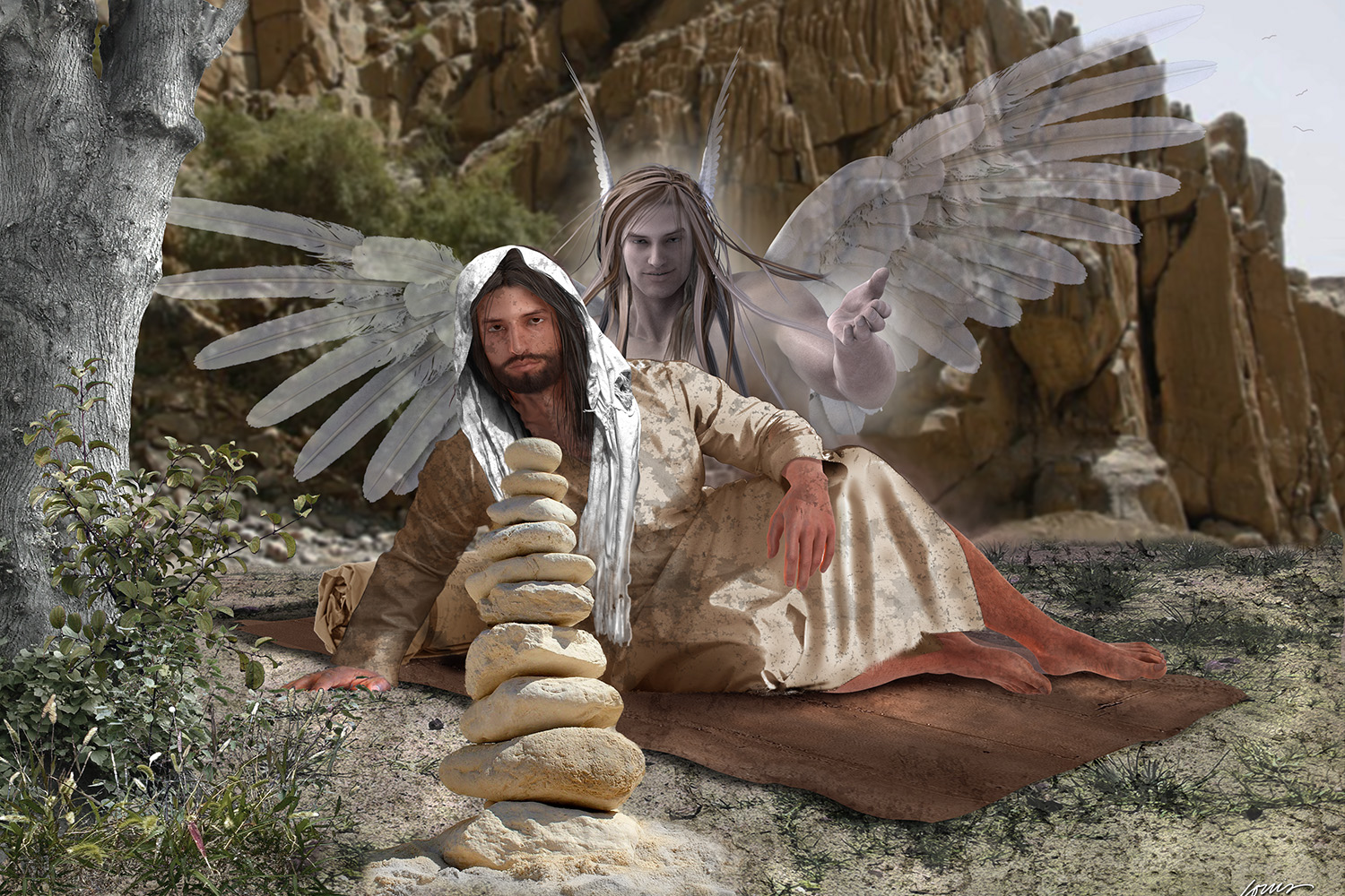 Temptation Of Jesus In The Desert