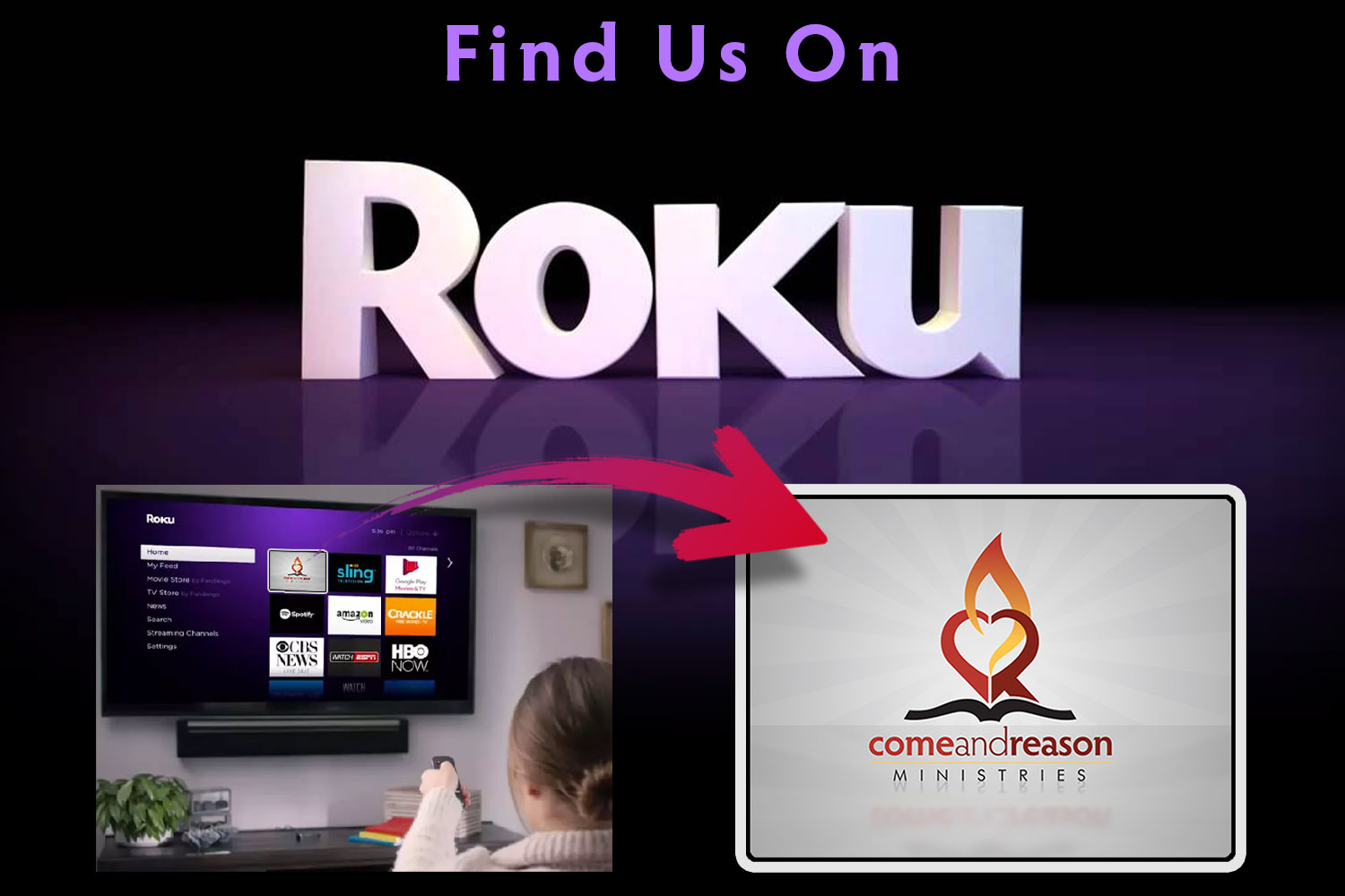Find Us On Roku!